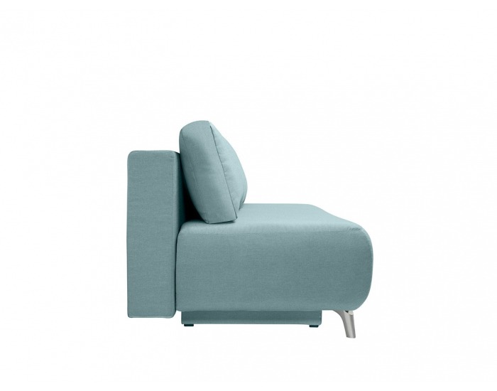 Pohovka s rozkladom a úložným priestorom Roti Lux - mentolová / vzor