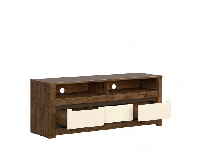 TV stolík Ruso RTV3S - dub april / perleťový lesk
