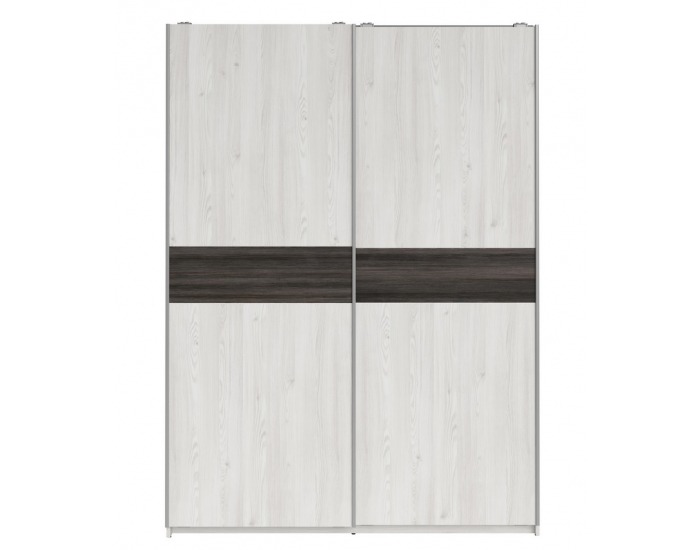 Šatníková skriňa s posuvnými dverami Salins SZF/153 - smrekovec sibiu svetlý / borovica larico