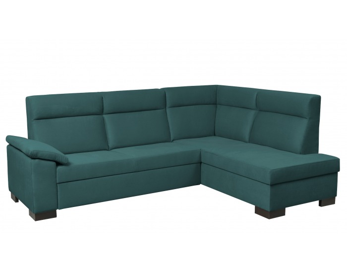 Rohová sedačka s rozkladom a úložným priestorom San Remo P - zelená