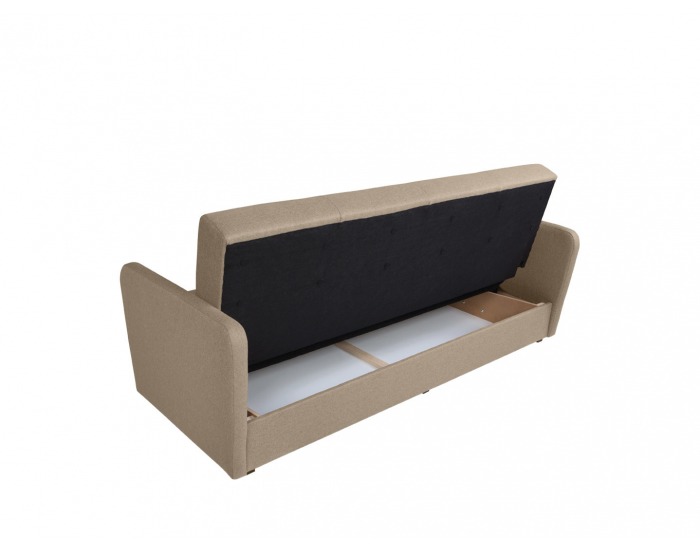 Pohovka s rozkladom a úložným priestorom Seja - krémová