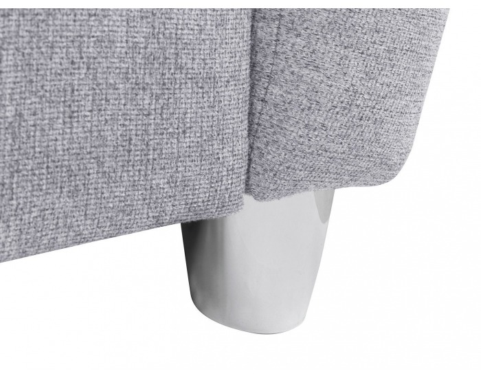 Rohová sedačka s rozkladom a úložným priestorom Sotelo L - svetlosivá