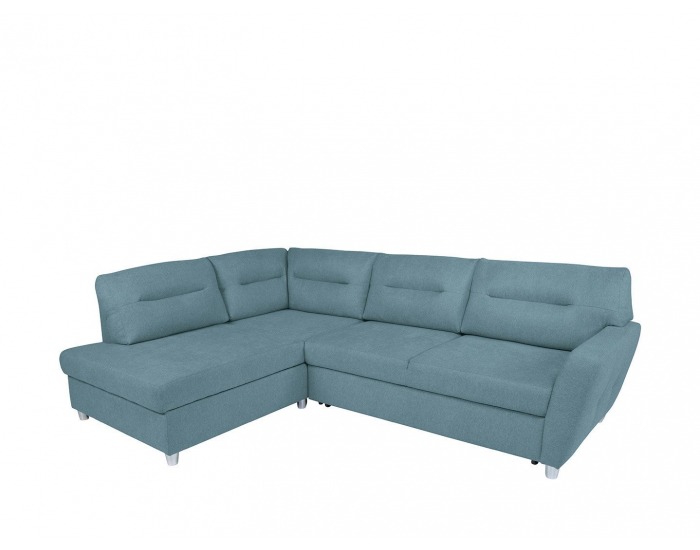 Rohová sedačka s rozkladom a úložným priestorom Sotelo L - tyrkysová
