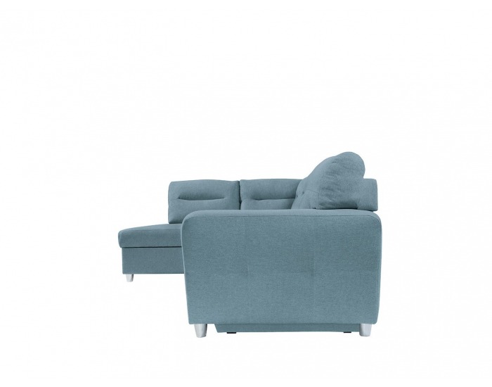 Rohová sedačka s rozkladom a úložným priestorom Sotelo L - tyrkysová