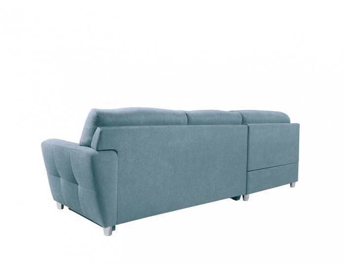 Rohová sedačka s rozkladom a úložným priestorom Sotelo L - tyrkysová