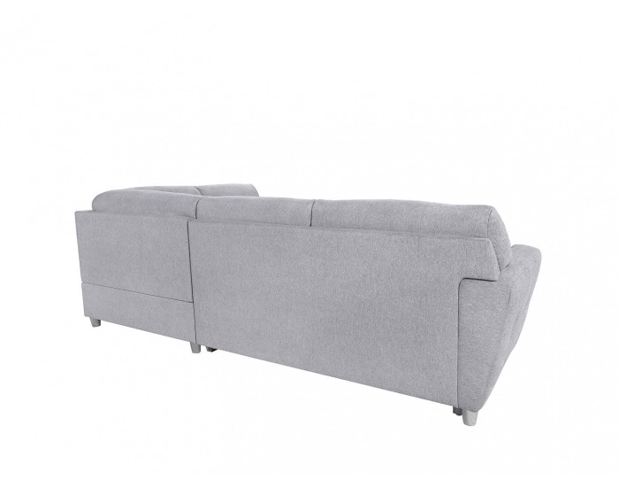 Rohová sedačka s rozkladom a úložným priestorom Sotelo P - svetlosivá