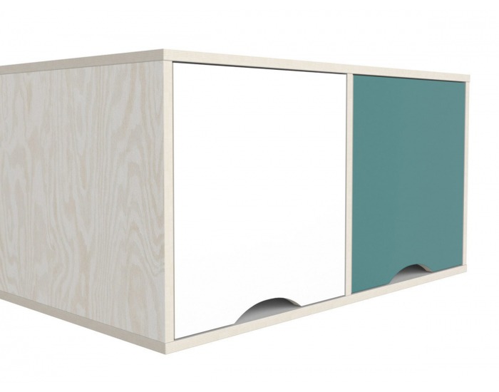 Polica (nadstavba) Stanford NAD/SZF - borovica iceland / svetlosivá