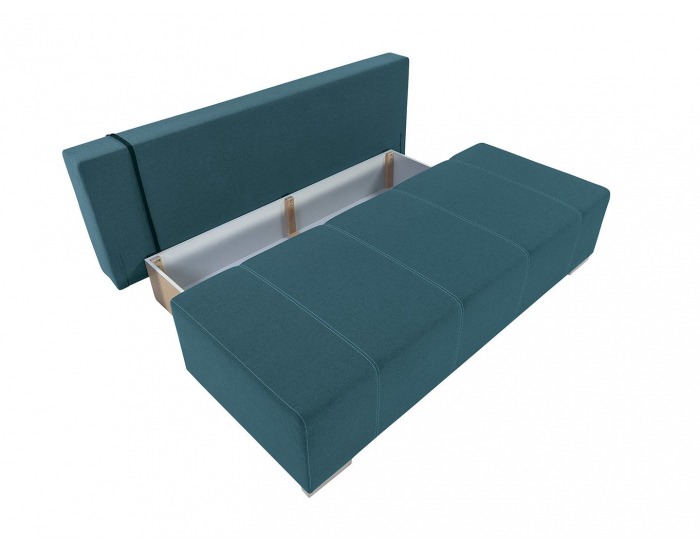 Pohovka s rozkladom a úložným priestorom Street IV Lux - tyrkysová