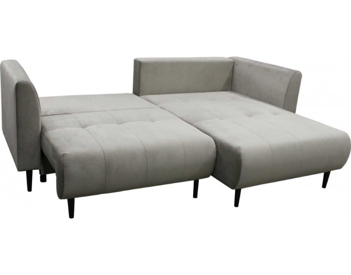 Rohová sedačka s rozkladom a úložným priestorom Uno P - hnedá / vzor / svetlohnedá / čierna