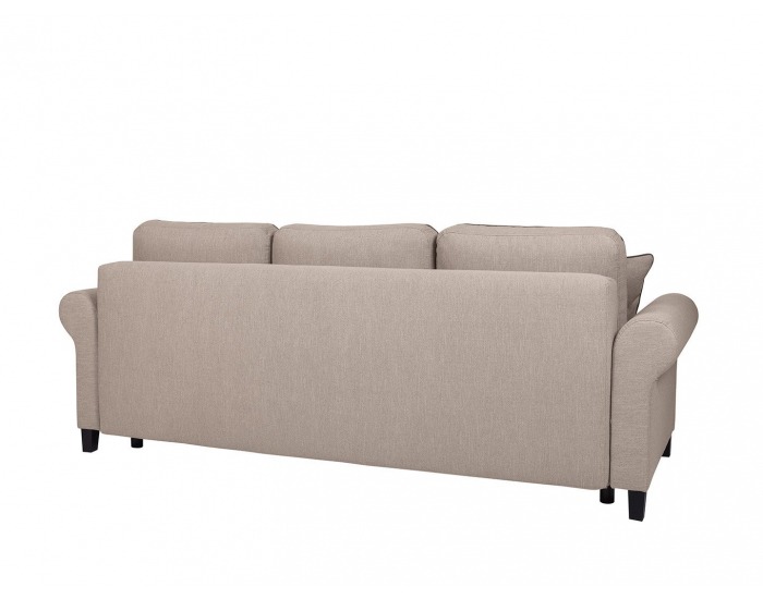 Pohovka s rozkladom a úložným priestorom Vienna Lux - hnedá / wenge