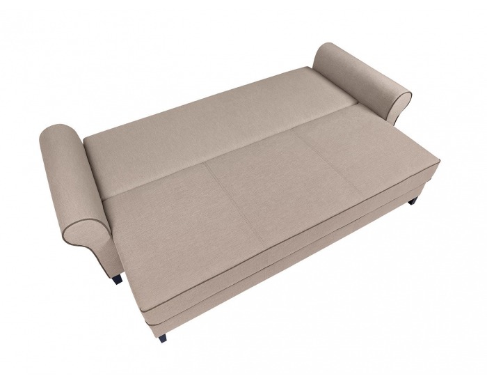 Pohovka s rozkladom a úložným priestorom Vienna Lux - hnedá / wenge