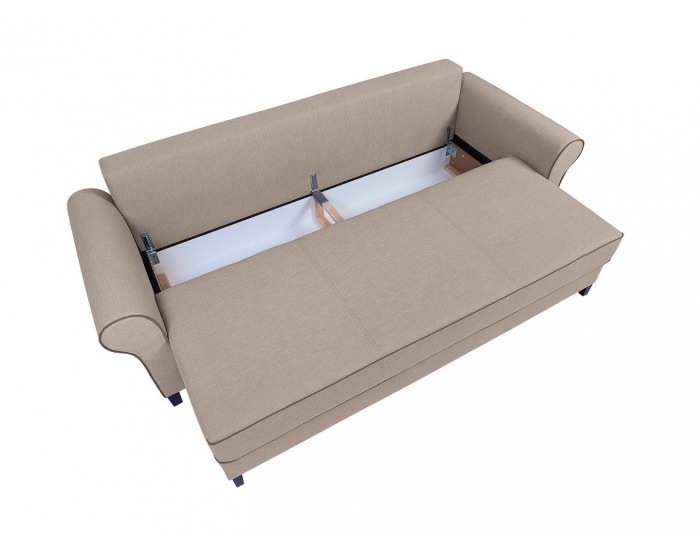 Pohovka s rozkladom a úložným priestorom Vienna Lux - hnedá / wenge