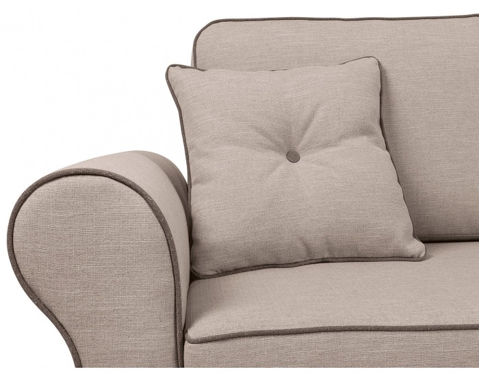 Pohovka s rozkladom a úložným priestorom Vienna Lux - hnedá / wenge