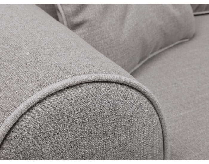 Pohovka s rozkladom a úložným priestorom Vienna Lux - sivá / prírodná