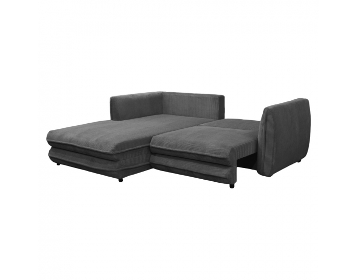Rohová sedačka s rozkladom a úložným priestorom Buster Roh L - sivá