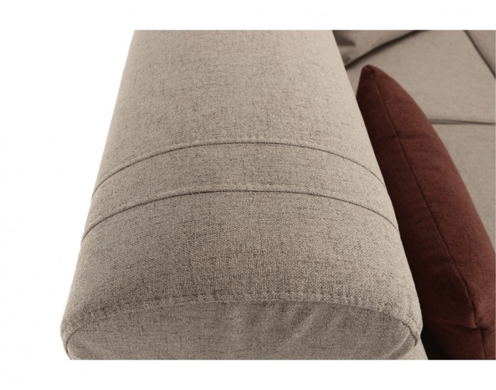 Rohová sedačka s rozkladom a úložným priestorom Caila R L - béžová