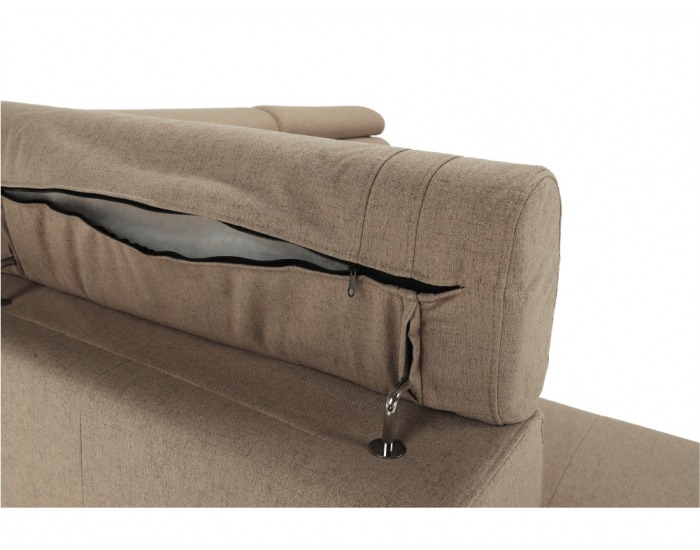 Rohová sedačka s rozkladom a úložným priestorom Caila R L - béžová