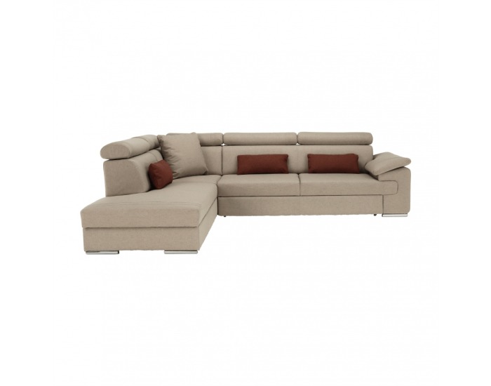 Rohová sedačka s rozkladom a úložným priestorom Caila R L - béžová