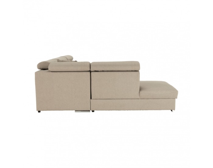 Rohová sedačka s rozkladom a úložným priestorom Caila R L - béžová