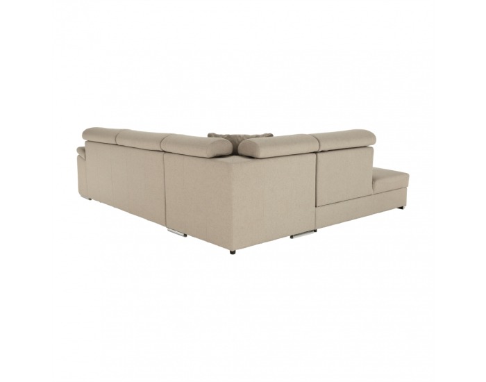 Rohová sedačka s rozkladom a úložným priestorom Caila R L - béžová