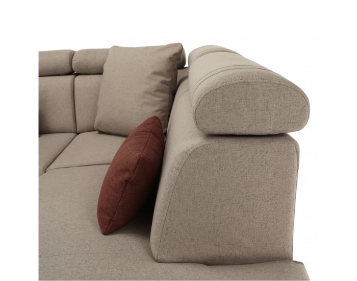 Rohová sedačka s rozkladom a úložným priestorom Caila R P - béžová