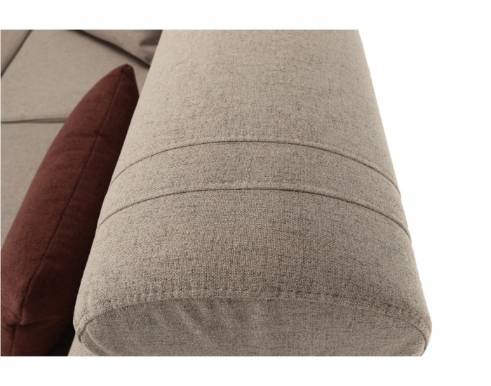 Rohová sedačka s rozkladom a úložným priestorom Caila R P - béžová