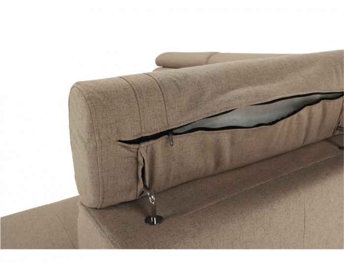 Rohová sedačka s rozkladom a úložným priestorom Caila R P - béžová