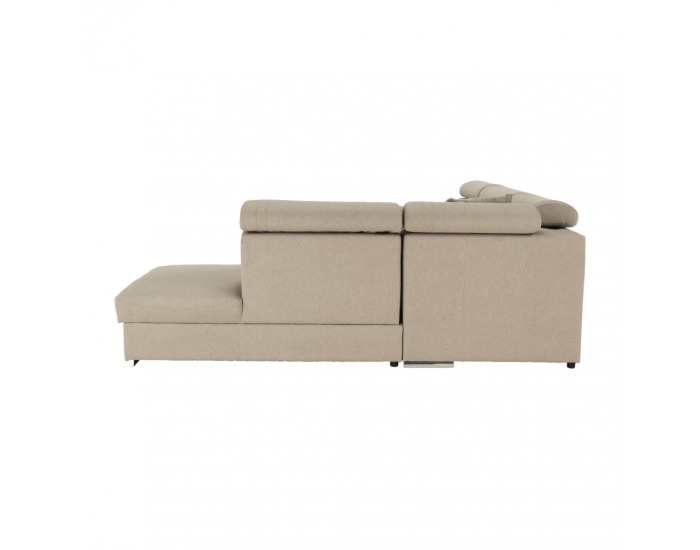 Rohová sedačka s rozkladom a úložným priestorom Caila R P - béžová