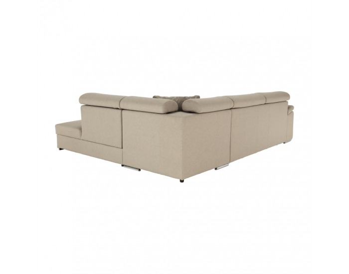 Rohová sedačka s rozkladom a úložným priestorom Caila R P - béžová