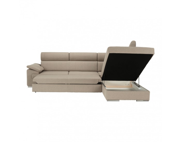 Rohová sedačka s rozkladom a úložným priestorom Caila R P - béžová