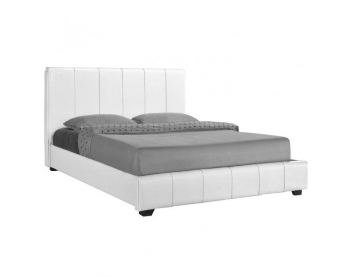 Čalúnená manželská posteľ s roštami Fantasy New 160 - biela