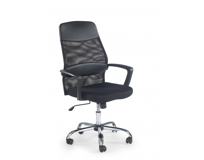 Kancelárska stolička s podrúčkami Carbon - čierna