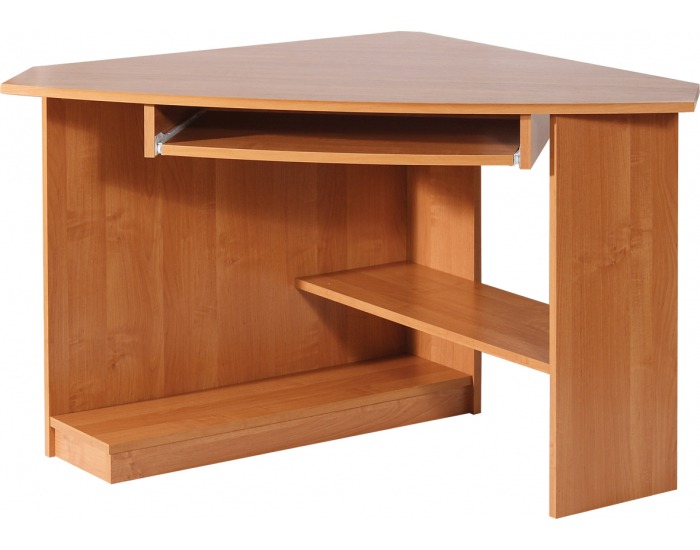 Rohový PC stôl Caren L - jelša