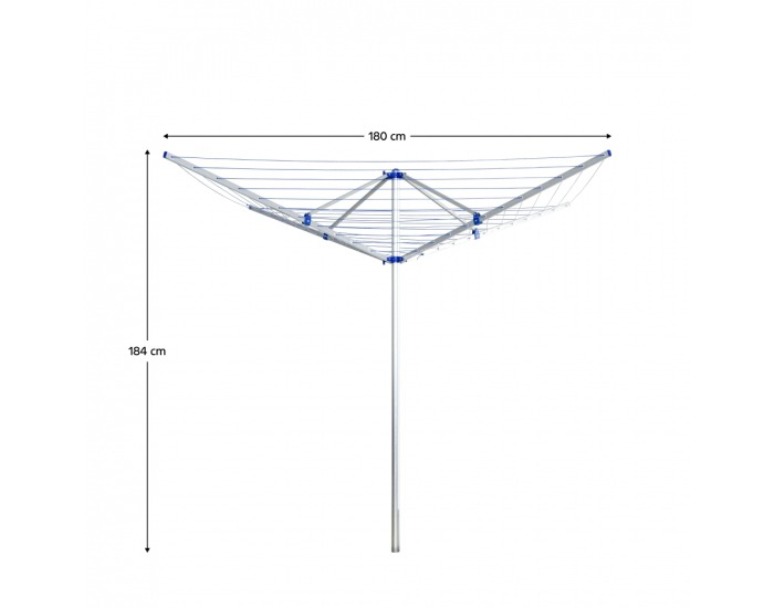 Záhradný sušiak na bielizeň Casa Rotary - strieborná / modrá