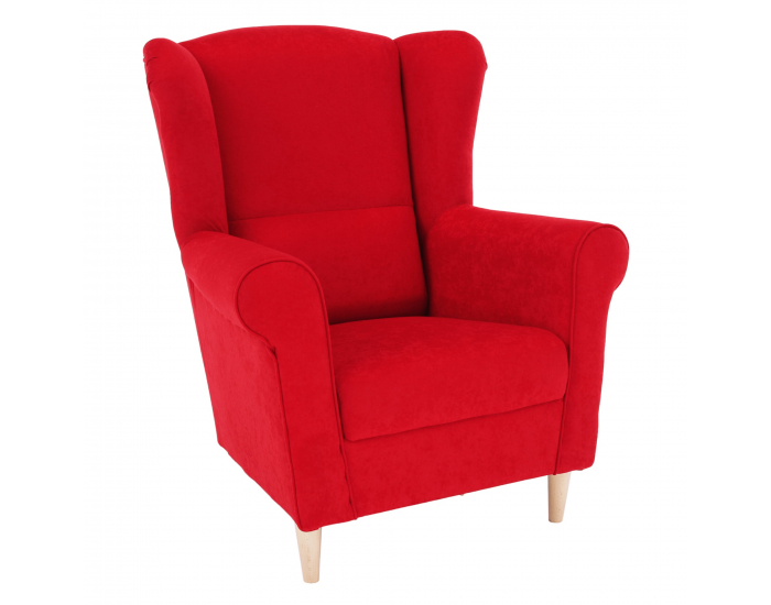 Kreslo (ušiak) Charlot - červená