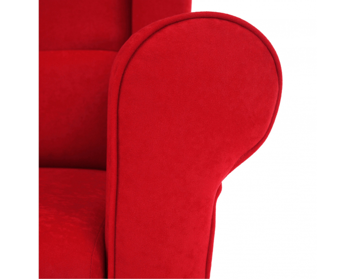 Kreslo (ušiak) Charlot - červená