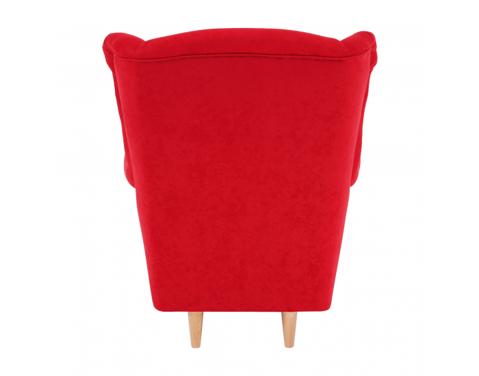 Kreslo (ušiak) Charlot - červená