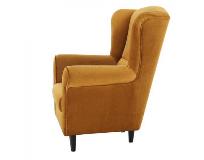 Kreslo (ušiak) Charlot - horčicová