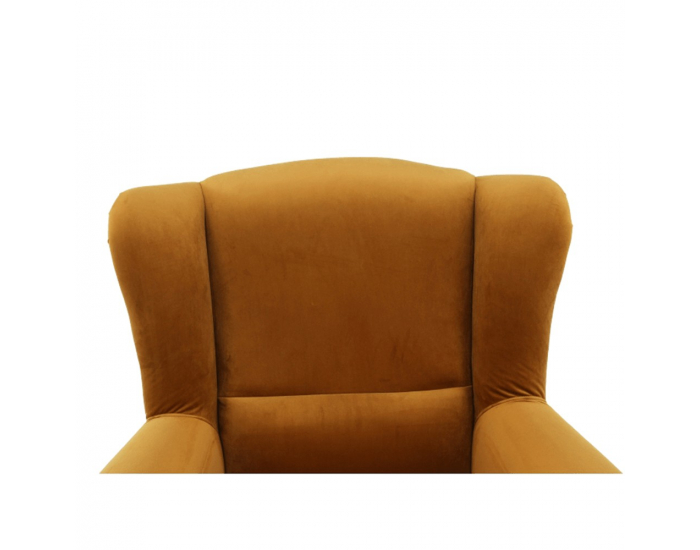 Kreslo (ušiak) Charlot - horčicová