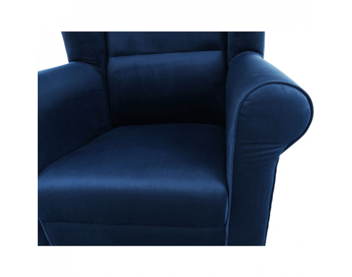 Kreslo (ušiak) Charlot - modrá