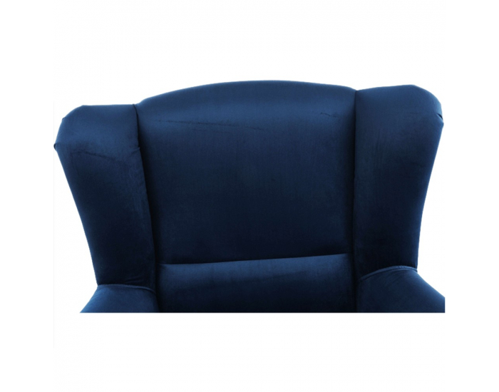 Kreslo (ušiak) Charlot - modrá