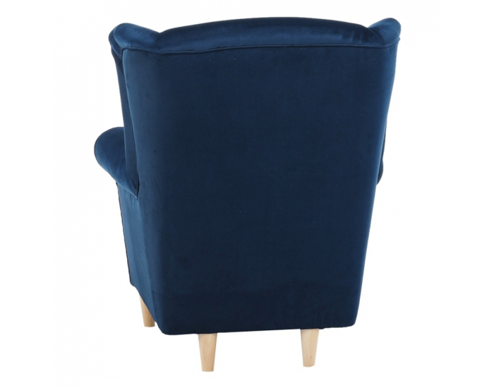 Kreslo (ušiak) Charlot - modrá