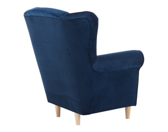 Kreslo (ušiak) Charlot - modrá