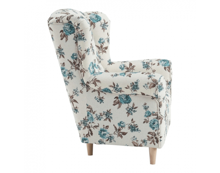 Kreslo (ušiak) Charlot - rose 14