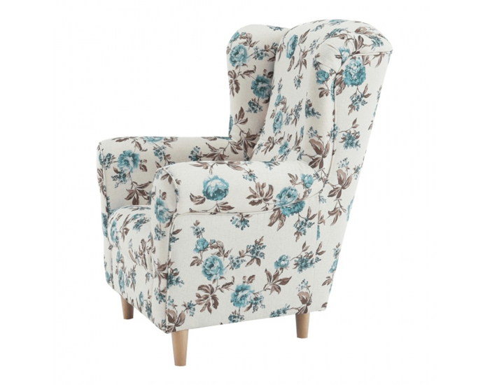 Kreslo (ušiak) Charlot - rose 14