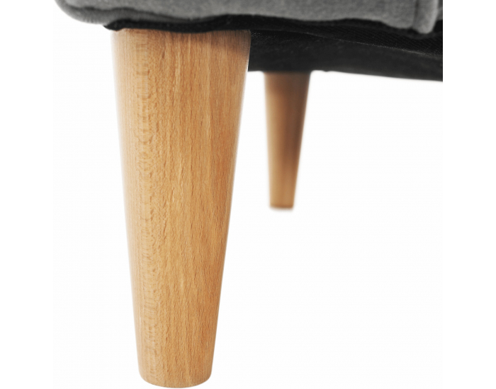 Kreslo (ušiak) Charlot - sivá