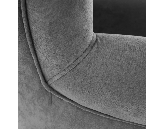 Kreslo (ušiak) Charlot - sivá