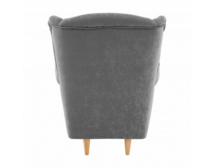 Kreslo (ušiak) Charlot - sivá