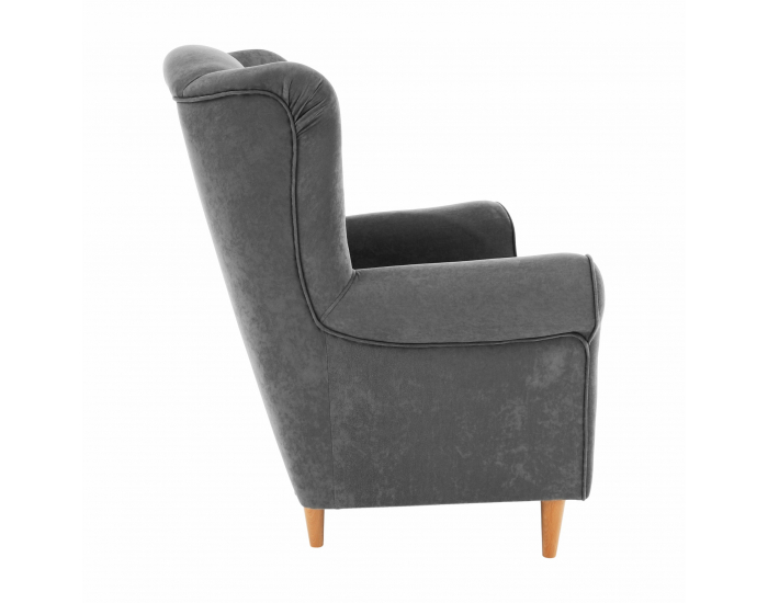 Kreslo (ušiak) Charlot - sivá