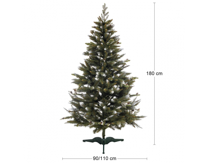 Vianočný stromček Christee 1 180 cm - zelená / biela